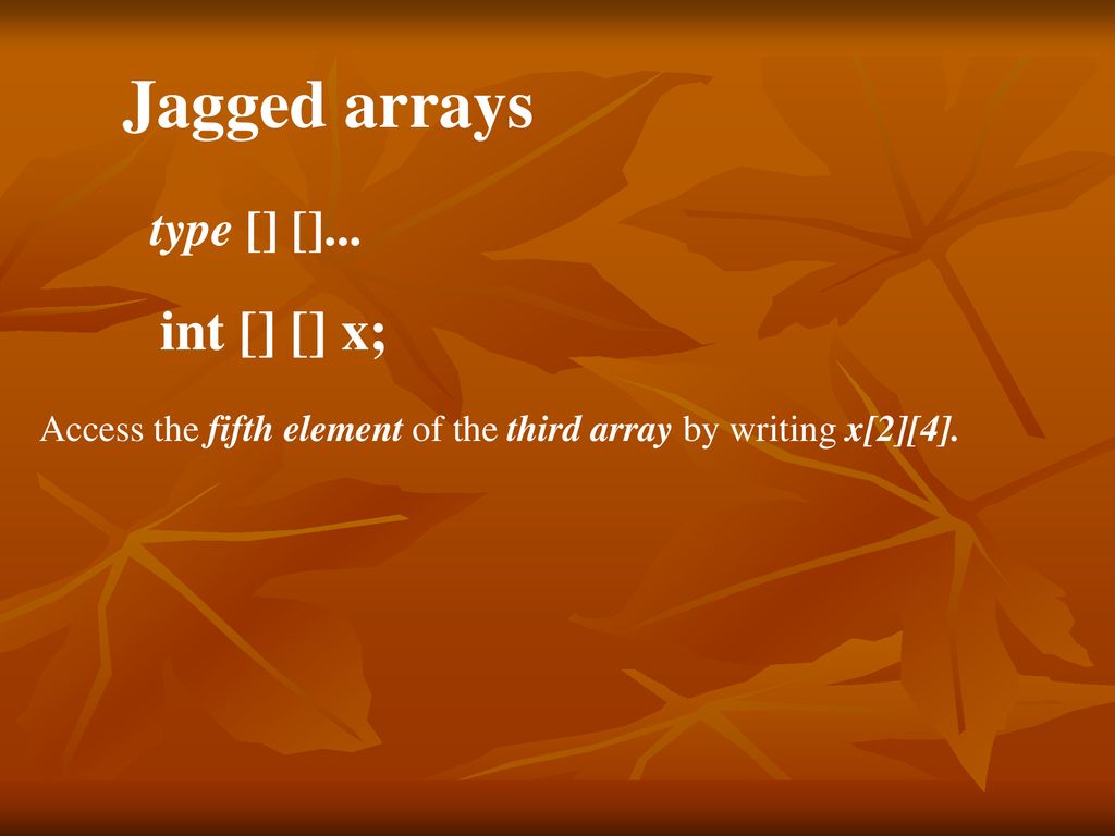 When an argument to method is an entire array or an individual element ... image.